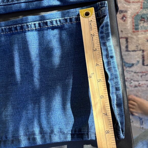 BKE Jeans Men s 34 Blue Straight Leg Comfort Fit Solid Cotton Blend - Picture 5 of 8